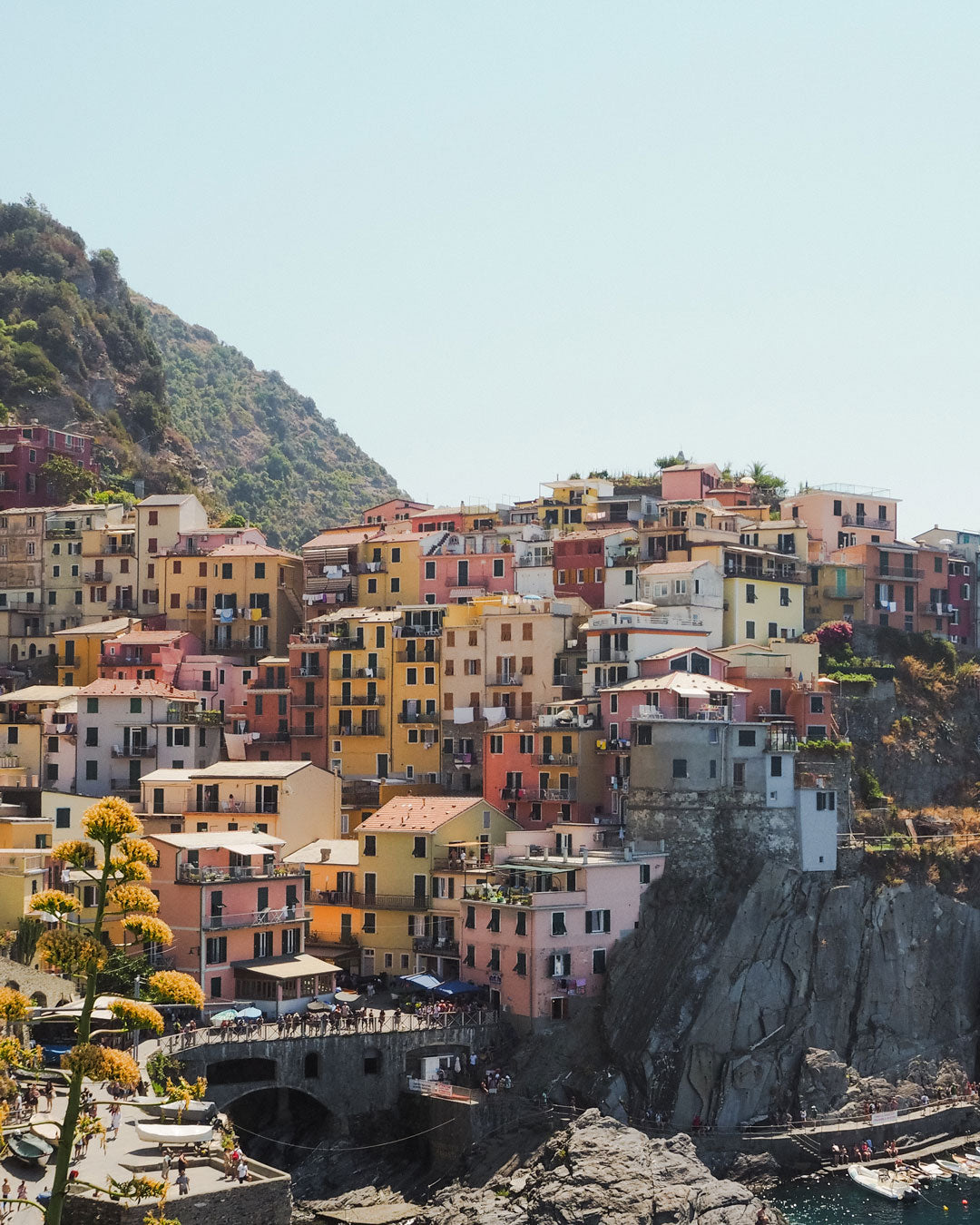 Vista del pueblo desde el sendero hacia Monterosso.